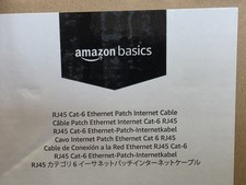 Amazon Basics RJ45 Cat 6 Ethernet Patch Cable 5ft