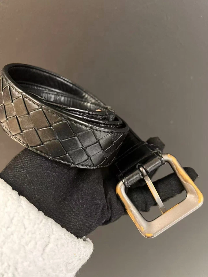 Bottega Veneta черный пояс подержанный подлинный  - Изображение 3 из 4