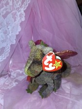 Ty Beanie Baby Scorch The Dragon Vintage 1998 With RARE Errors (See Description)