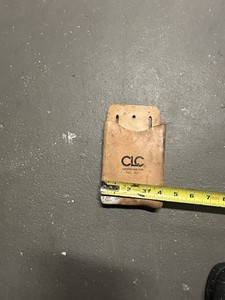Clc Work Gear Top Grain Leather Box Shaped Tool Pouch with Belt Clip