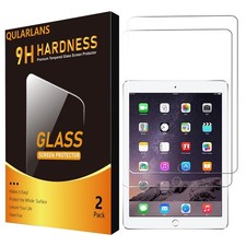 2 Pack Screen Protector for iPad 6th 5th Generation 9.7 Inch 2018/2017, iPad ...