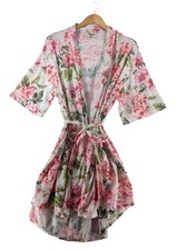Show Me Your MuMu Robe Womens One Size Floral Garden of Blooms Brie Tie Short