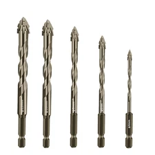 WOYUOSN 5-PCS High-Strength Eccentric Twist Drill Bit, Masonry Drill Bits for...
