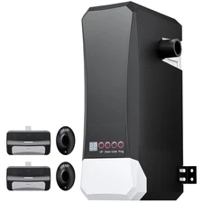 ZUMI Wall Mount Automatic Garage Door Opener with Infrared Sensors 2 Remotes