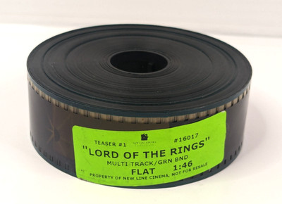 Lord of the Rings (2000) 35mm Flat Film Theatrical Movie Teaser Trailer UNUSED
