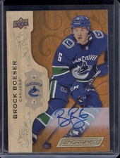 2018-19 Upper Deck Engrained Brock Boeser Auto #23