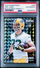 2014 Panini Prizm Jeff Janis #225 Rookie Black Finite Prizm 1/1 One OF One PSA
