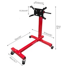 Engine Stand 1000 Lbs 12 Ton 360 Degree Rotating 4-casters Foldable Frame Red Engine Stand 1000 Lbs 12 Ton 360 Degree Rotating 4-casters Foldable Frame Red