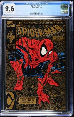 Spider-Man #1 Gold Edition CGC 9.6 / 8.5 🔥 Marvel 1990 Todd
