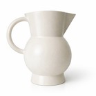🌺 Zara Home Sculptural Ceramic Pitcher Vase Cream White Minimalist Jug Decor — photo 3
