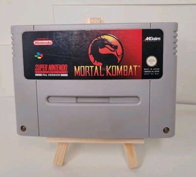 Mortal Kombat SNES Super Nintendo PAL Modul Original Nintendo Aklaim Vintage 
