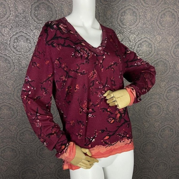 Women IVKO Sweater Burgundy Wool 42 / XL / 50
