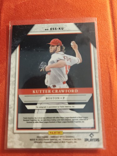 2022 Donruss Optic The Elite Series Kutter Crawford Auto Red Sox #ESS-KU - Picture 2 of 4