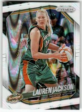 2025 Panini Prizm WNBA #91 Lauren Jackson White Seismic Prizms