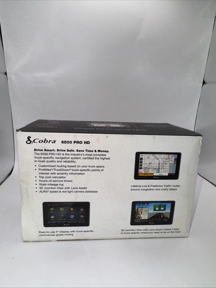 Cobra 6500 Pro HD Truck GPS 5" W/ Power Cord Tested Working Trucker Navigation - Image 3 of 4