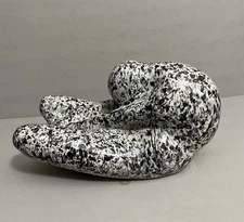 Rare Vintage JARU Ceramic Nude Sculpture Unique Paint Splatter Glaze Signed