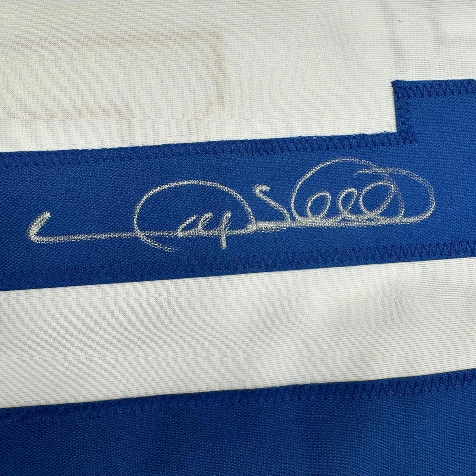 Autographed/Signed Gary Sheffield Los Angeles White Baseball Jersey PSA/DNA COA - Image 3 of 4
