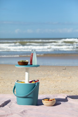 Keter Go Bar Oceanblue, Kühlbox & Bistrotisch Coolbar Eisbox Eis Kühler Tisch - Bild 4 von 11