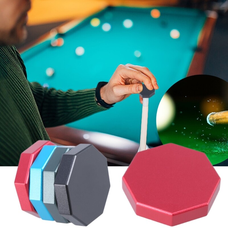 Pool Cue Chalk Box Octagons Table Cue Tip Carriers Box Cue Chalk Holder