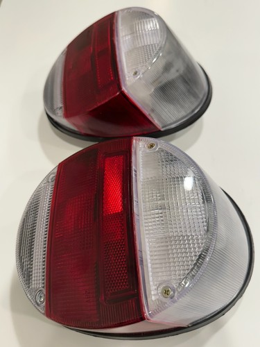 Pair of Volkswagen VW Tail Light Assembly Bug and Super Beetle T1 Crystal 73-79 - Picture 4 of 13