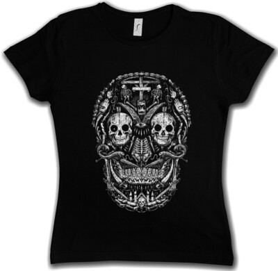 MEXICAN SKULL I DAMEN T-SHIRT Gang Latino Mexico Sugar Latin Dias De Los Muertos