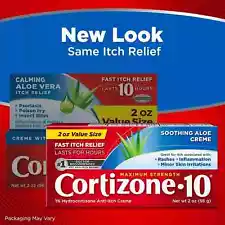 Cortizone 10 Maximum Strength Anti-Itch Cream with Soothing Aloe, 2 oz...