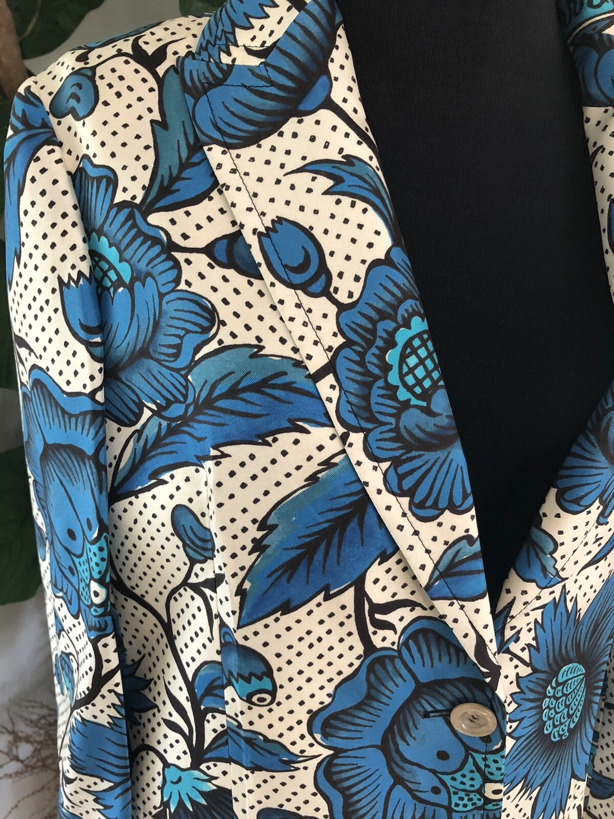 ORIGINALE GUCCI GIACCA FIORE ACQUERELLO SETA 44 NUOVA