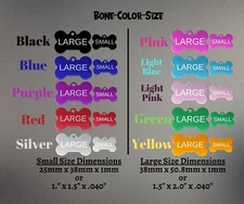 CUSTOM Laser ENGRAVED PERSONALIZED PET TAG ID DOG CAT NAME TAGS DOUBLE SIDE