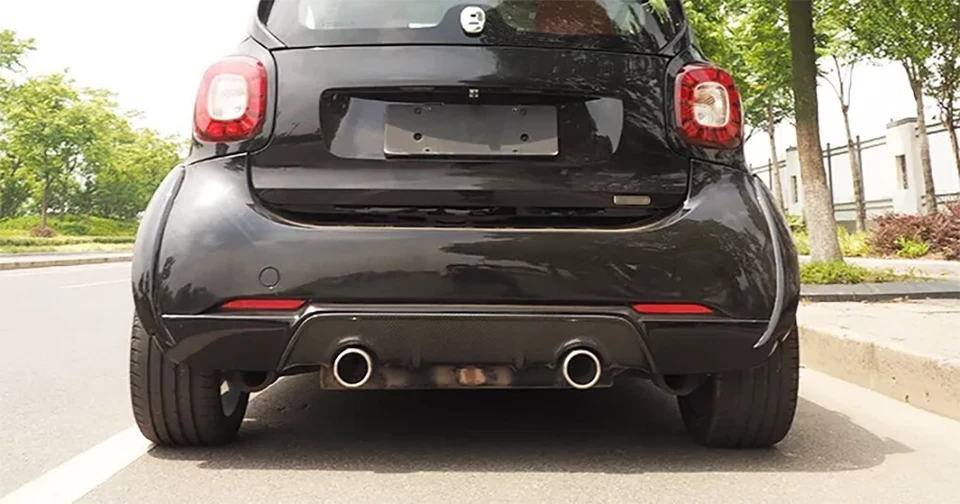 Upgrade B-Style Body Kit Rear Bumper Lip Diffuser for Smart Fortwo 453 2015-2019 Foto 4 de 4