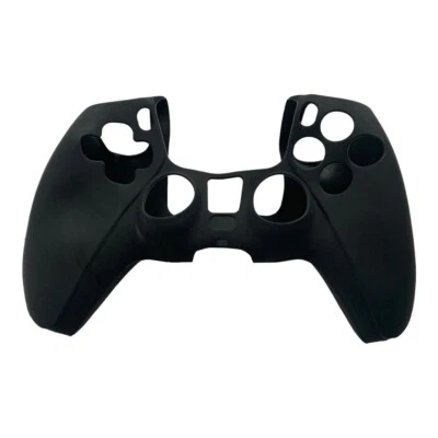 GREENZONE Black Silicone Skin Grip Rubber Cover for PlayStation 5 Controller Protection