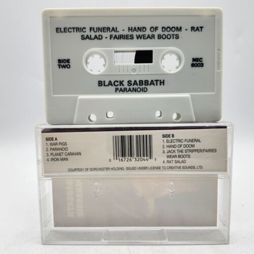 Black Sabbath Paranoid Cassette Tape CSL NEMS 3204 - Picture 2 of 3