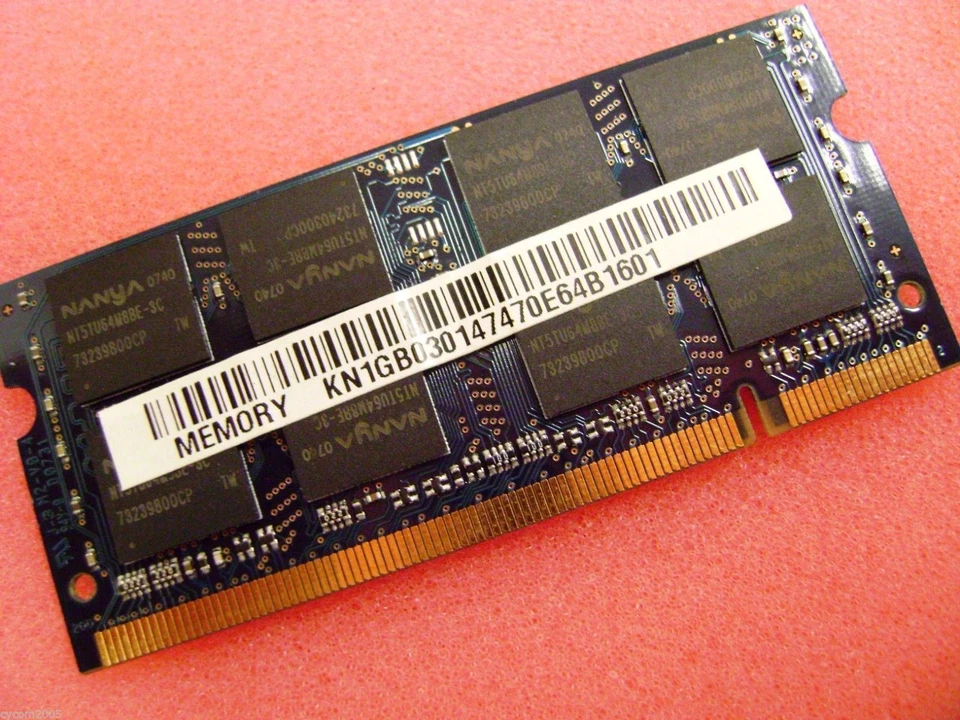 HP/Nanya * 1GB DDR2 667MHz PC2-5300S Laptop Memory RAM * NT1GT64U8HB0BN-3C - Image 4 of 4