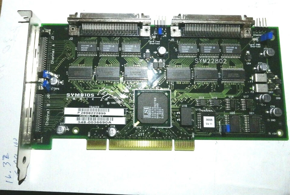 Symbios Logic SYM22802 Dual-Channel Ultra SCSI PCI Storage Controller P289822289 - Image 2 of 4