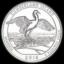 2018 D Cumberland Island National Park Quarter Georgia "BU" ATB