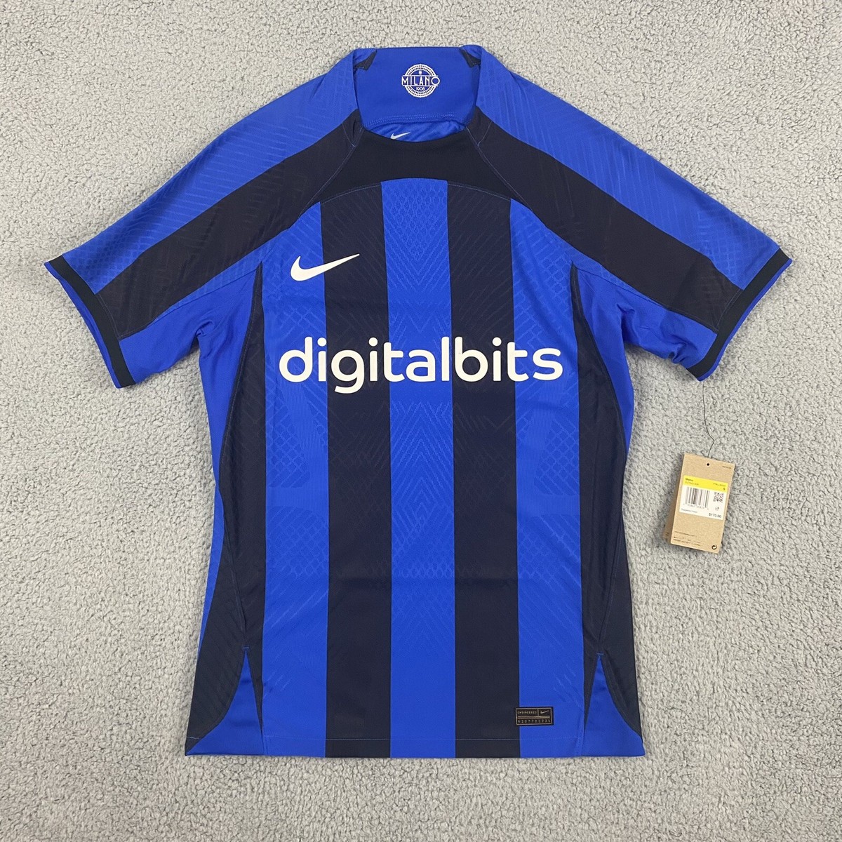 Nike Inter Milan シャツ 青/黒 ストライプ Nike Inter Milan Soccer Jersey Mens S Blue 2022/23 Home