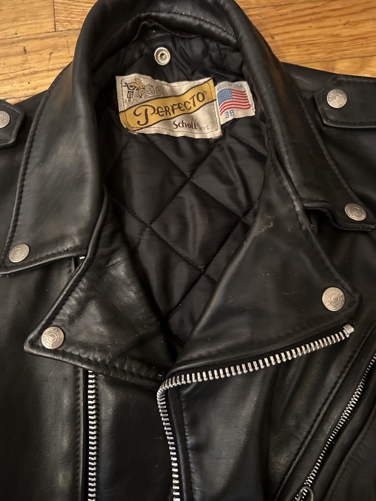 schott perfecto leather jacket - image 2