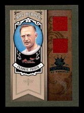 FRANKIE FRISCH 2005 DIAMOND KINGS HOF HEROES GREEN DUAL JERSEY #04/10 BF6918