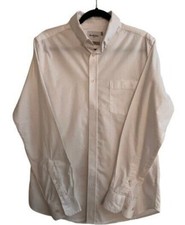 Goodfellow  Co., Men's Medium, White Slim-fit long-sleeve, button-down shirt
