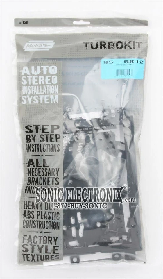 Kit de tablero de instalación de radio doble DIN Metra 95-5812 para Ford/Mercury/Lincoln 2004-17 Foto 2 de 2