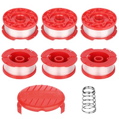 8pcs String Trimmer Spool Line 0.065'' 30Ft Cap Head Compatible Craftsman