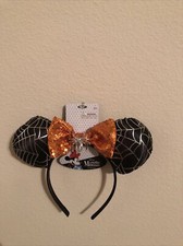 Disney Halloween Minnie Mouse HeadBand Ears NEW