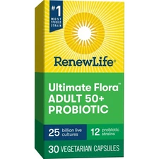 Renew Life Probiotic, Ultimate Flora Adult 50+, 25 Billion, 30 Ct - Digestive..