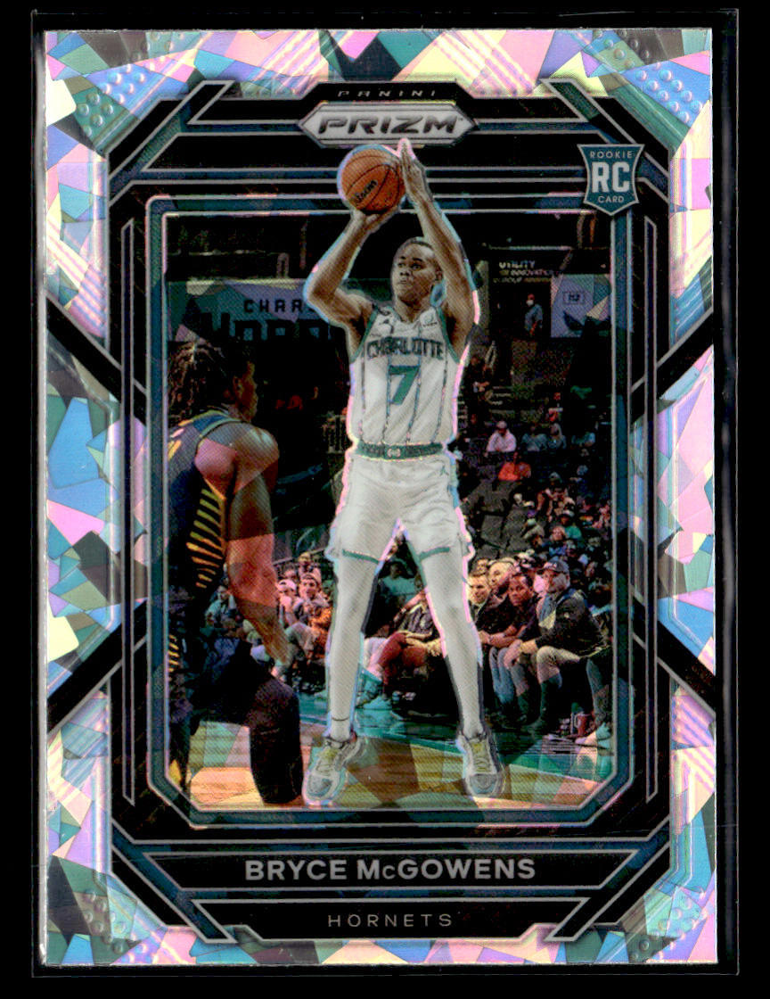 2022-23 Panini Prizm #222 Bryce McGowens Prizms Ice Card Charlotte Hornets