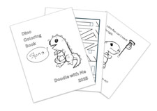 DIGITAL CONTENT- 2025 Merrick Dinosaur 30 Page Activity Book -