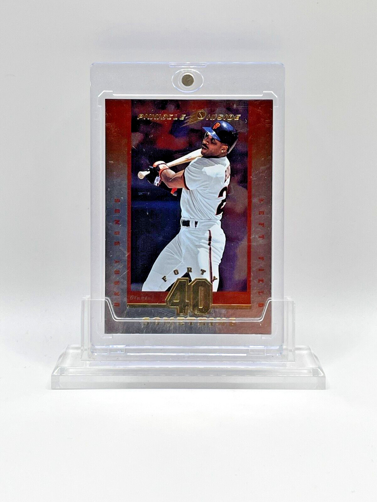 Barry Bonds 1997 Pinnacle Inside RARE 40 SOMETHING FOIL INSERT SP