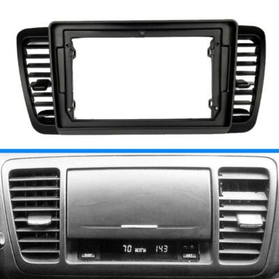 Carxtc Double Din Install Car Stereo Dash Kit for a Aftermarket Radio Fits 2010-2014 Subaru Legacy and Outlook Trim Bezel is Painted Black Non Navigation Replacement