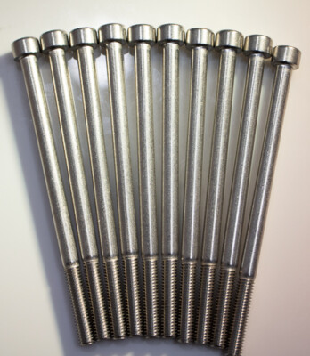 M6 x 1.0 x 90mm 18-8 Stainless Steel Allen Socket Head Bolts | Qty 10