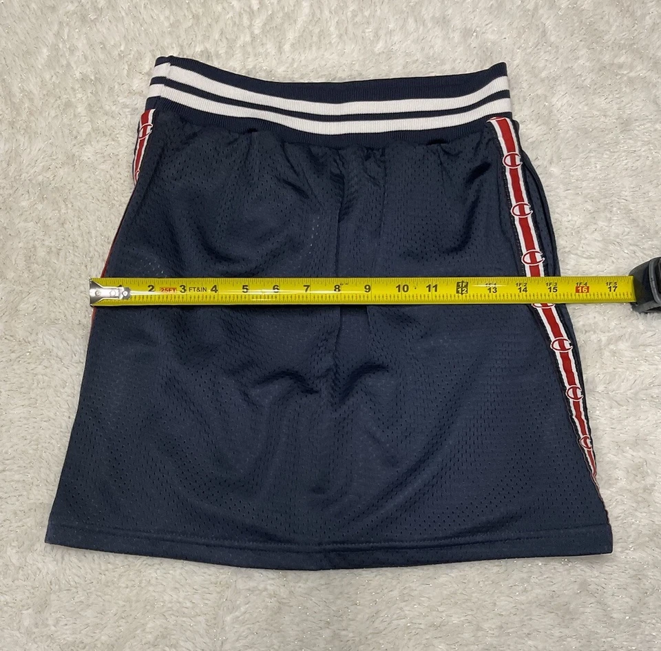 *NUEVO CON ETIQUETAS* Falda Corta Champion Malla Bordada Niñas Talla Mediana Azul Marino Atlética Foto 4 de 4