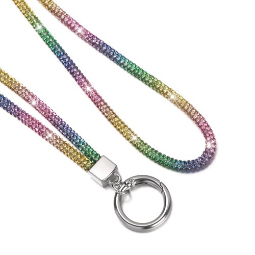 Bling Wrist Straps Hanging Cord Crystal Anti-lost Rope Rhinestone Phone Lanyard - Photo 7 sur 20
