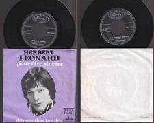 HERBERT LEONARD 45 TOURS SP 7'' BELGIUM *POUR ETRE SINCERE* PSYCHEDELIC ROCK*